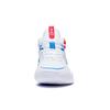 Li Ning Sonic 10 Youth Edition Abrasion Resistant Breathable Mid Top Children's Basketball Shoes White Blue ABPS013-4