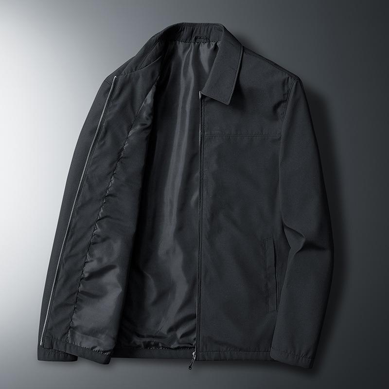 Middle-aged Jacket Men's Autumn New Business Casual Thin Lapel Men's Jacket Daddy Suit