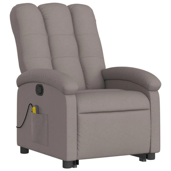 VidaXL Reclining Massage Armchair, Relaxation Chair with Adjustable Backrest and Footrest, Salon Seat, Modern, 3204112