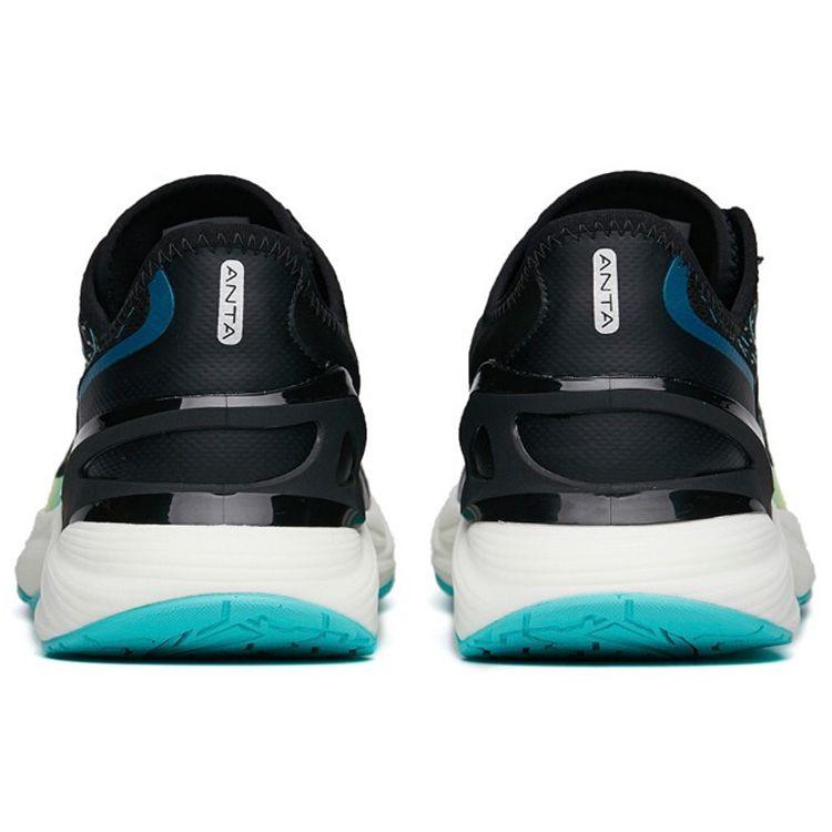 Anta 2.0 Thickened Shock Absorbing Non-Slip Wear-Resistant Low-Top Running Shoes Men Running Shoes Black Green 112215586-8