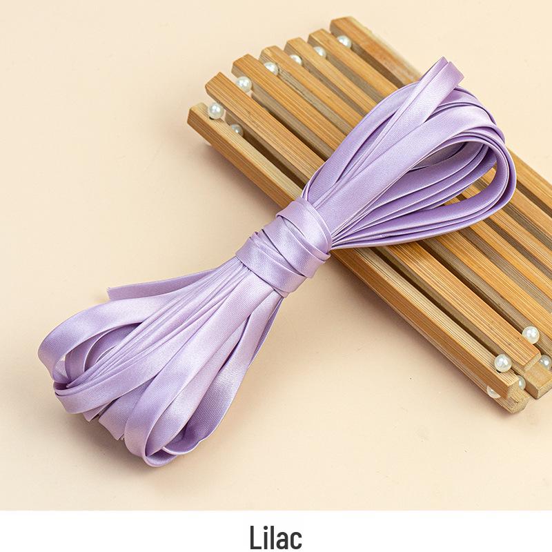 Hengmeihe 0.85cm Satin Cheongsam Hemming Strip: Solid Color, Imitation Silk, Non-Iron Accessories for Women