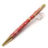 Mino Washi Blossoms and Hemp Leaves Pen/Cherry (Vermilion)