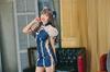 Clearstone SugarWhip Cosplay Halloween Denim-Like China Dress for Women, Navy