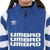 Umbro THE THIRD para Juniors y MCNV 140 Top de Calentamiento, Cortavientos, Absorbe el Sudor, Elástico, Media Cremallera, Niños,