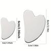 1PC Stainless Steel Gua Sha Board Facial Massager - Cooling Eye and Face Tool for Firming Jawline and Relaxation Accessories