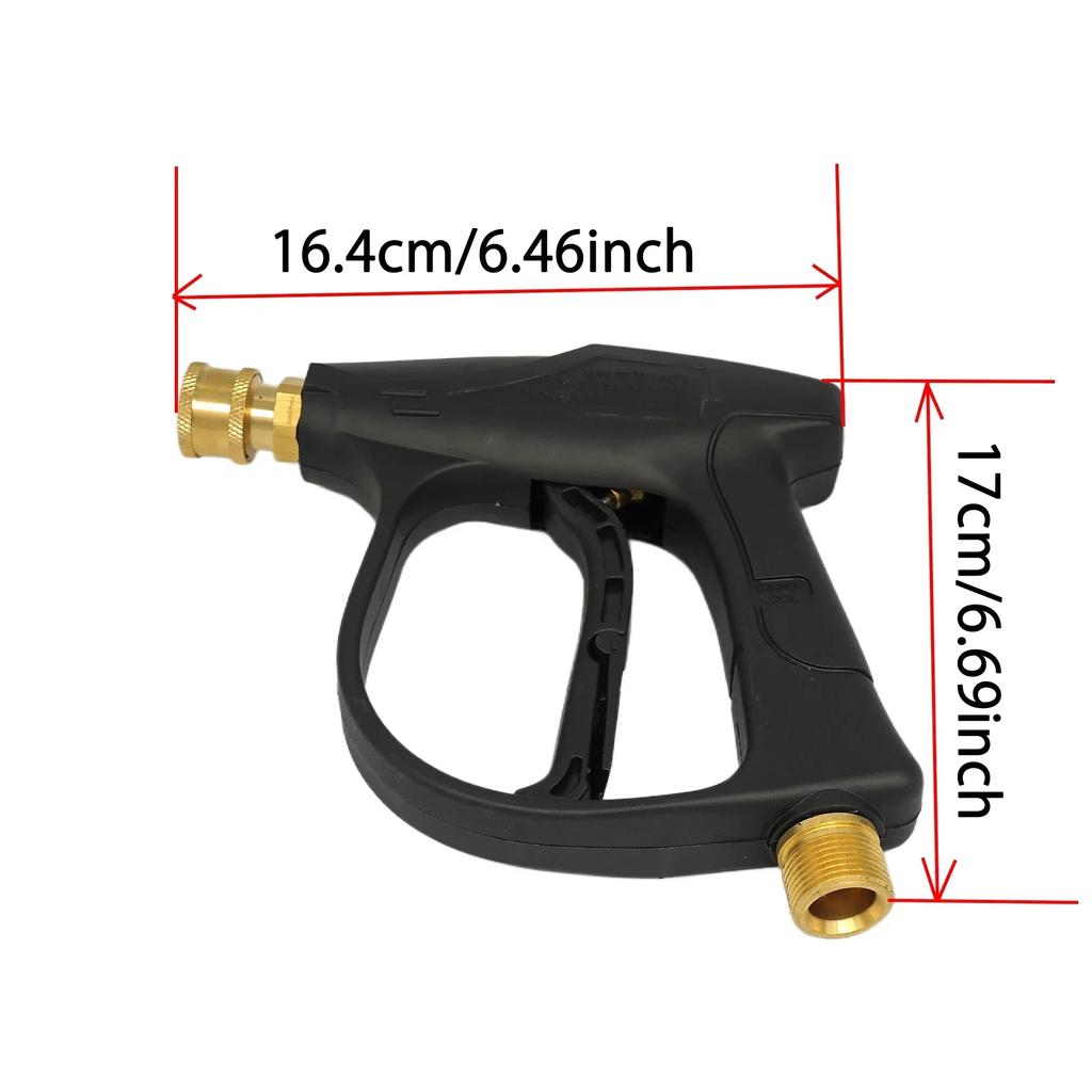 Pressure Washer 1/4 "Snow Foam Gun Water Gun Quick Release M22-14MM Aluminum Motorcycle Accessories Automatic Cleaning Tool