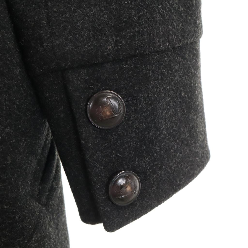 Schönheitsprodukte HERMES Hergestellt in Frankreich Wollmantel 38 grau Damen Gebraucht