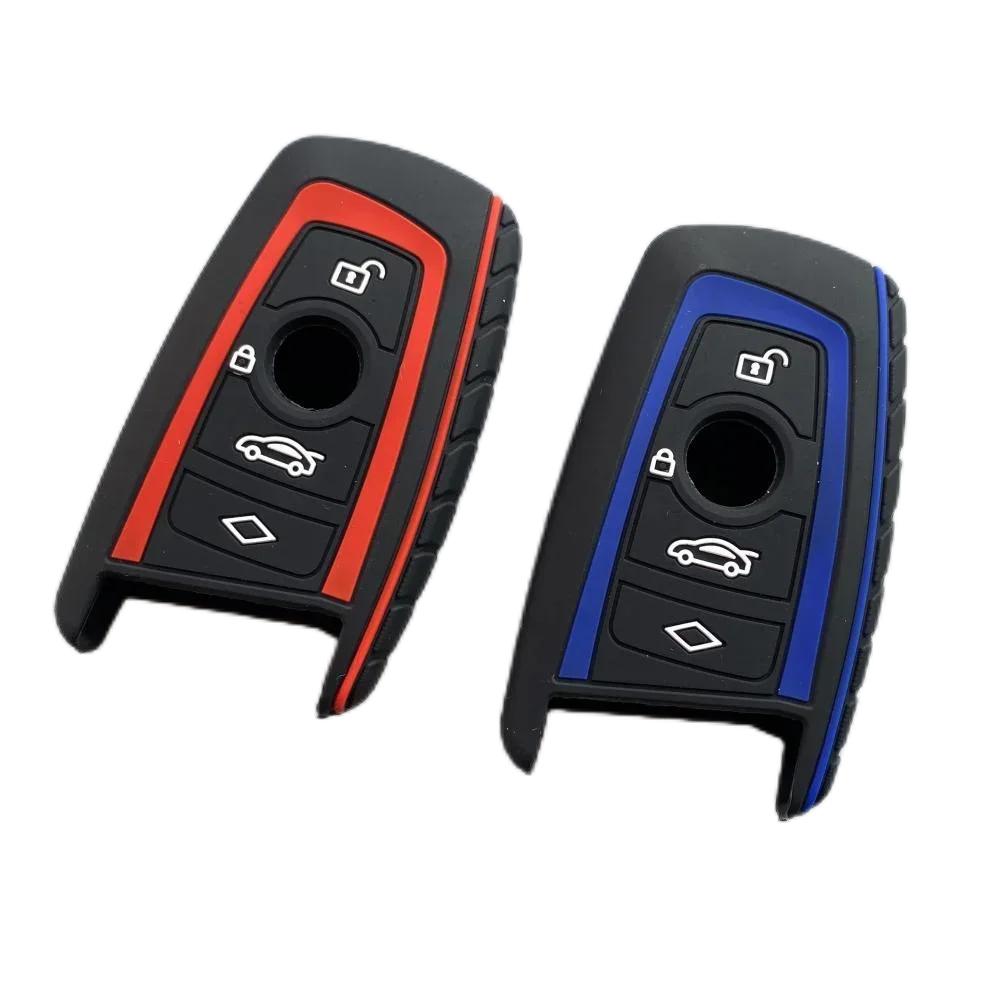 4 Buttons Silicone Car Fob Key Case Cover Shell Keychain For BMW F20 F30 G20 F31 F34 F10 G30 F11 X3 F25 X4 I3 M3 M4 1 3 5 Series