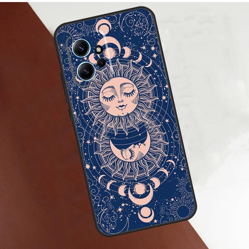 Sun Moon Face Case For Xiaomi Redmi Note 14 10 11 12 13 Pro 11S 12S Cover For Redmi 15 14C 10C 12C 13C 15C