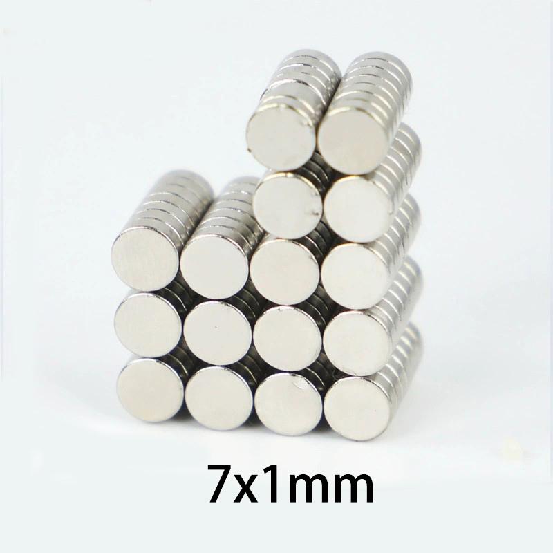 20/50pcs 7x1mm 6x2mm Disc Refrigerator Magnets, for DIY Projects, Crafts, Office, Workshop