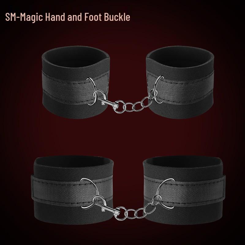 Bondage Door Restraint Strap and Handcuffs Set