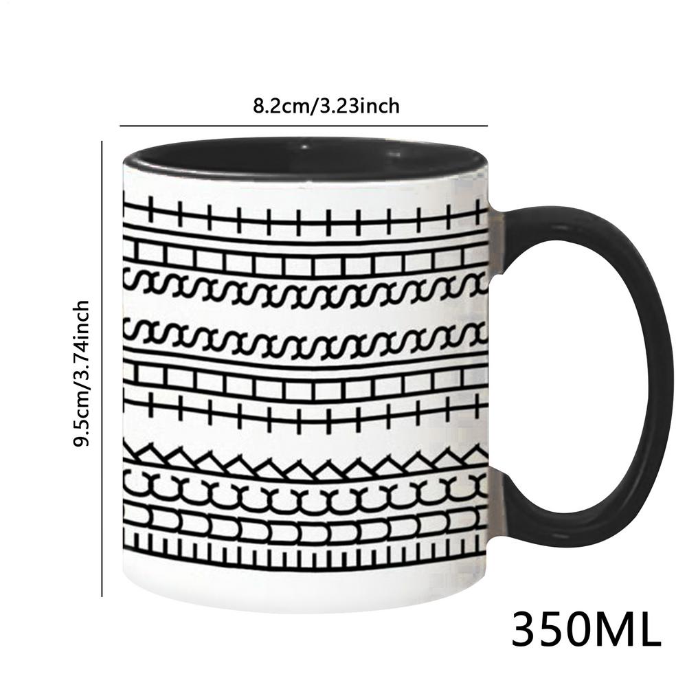 Secret Information Mug Coffee Cup Ceramic Cup Drinking Cup Desktop Ornaments Ceramic Cups For School Kitchen Daily Use 350ml чёрный
