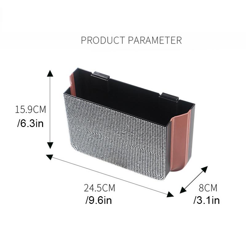 Funzione 2-in-1 Cestino Impermeabile per Auto Organizzatore Sedile Posteriore Auto Pieghevole a Diamante Pattumiera Ombrello da Viaggio Portaoggetti per Alimenti