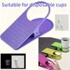 6pcs Creative Home Desk Cup Holders Edge Cup Coaster for Office Computer Desk Convenient and Practical Perfect As An Office Gift