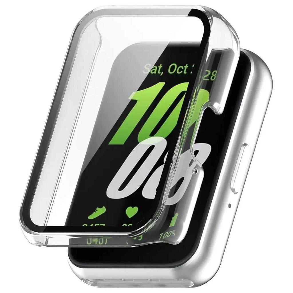 PC Case+Glass For Samsung Galaxy Fit 3 All-around Protective Shell Glass Screen Safety Shell For Galaxy Watch Fit 3 Accessories