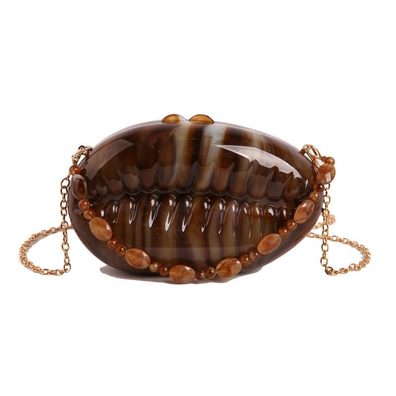 Acrylic Box Bag With Chain For Ladies Evening Party Purse