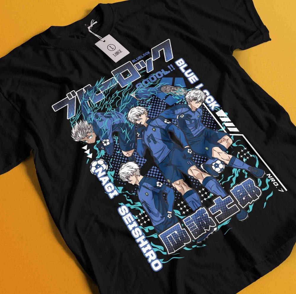

Футболка Blue Lock Футболка Сейширо Наги Футболка Исаги Йоичи Футболка Рин Итоши Мягкая футболка XL