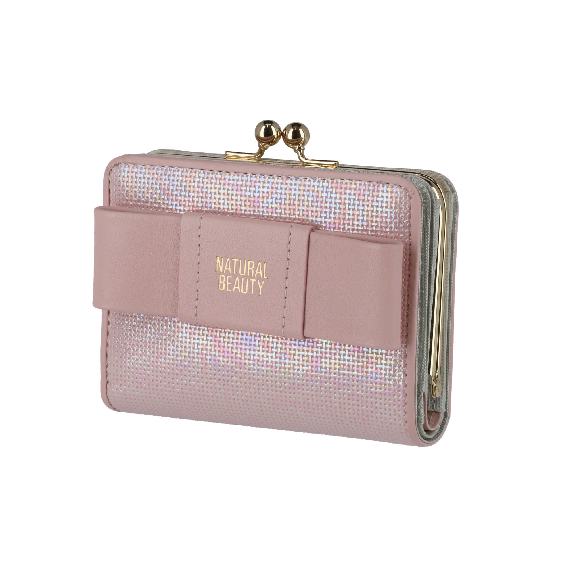 [Натуральная Красота] Складной Кошелек на Застежке, Средний Кошелек, Ирис