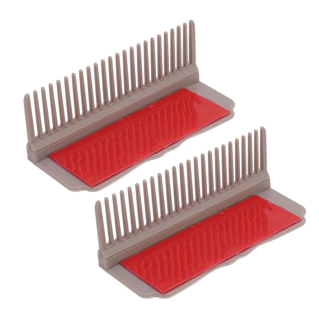 2 Set Flat Iron Comb Attachment Plastic Clip On Hair Straightener Accessory for Home Salon Styling