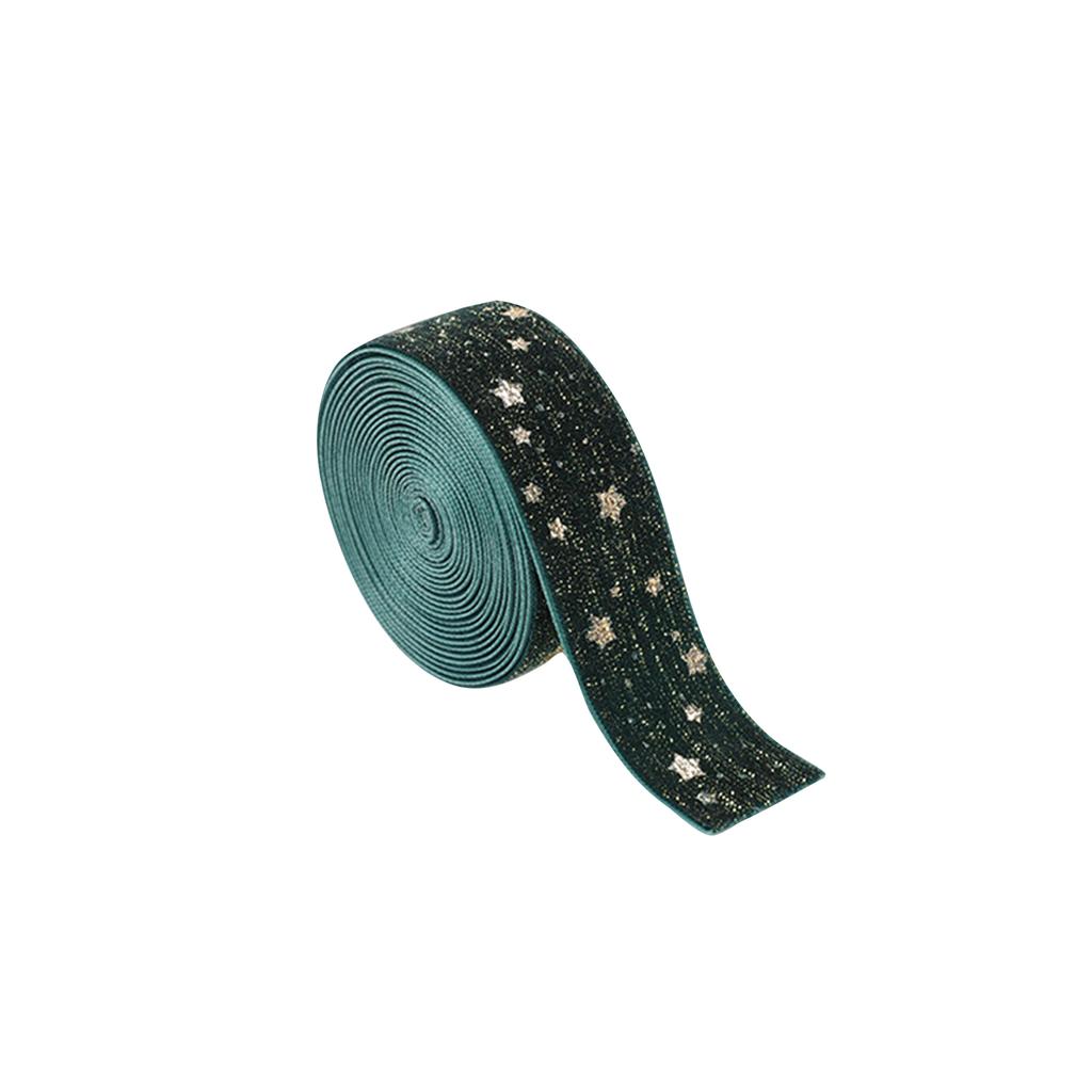 Christmas Ribbon Fabric Bow Gift Wrapping Ribbon Velvet Printed Ribbon Suitable For Holiday Wedding Decoration