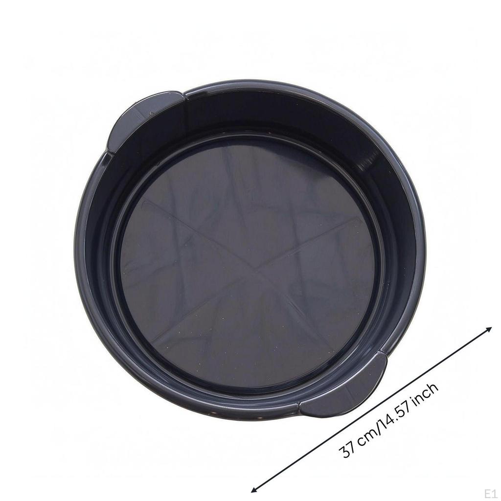 Oil Drain Pan PE Material Engine Thickened Parts Washing Tray for Motorcycle Repair Round