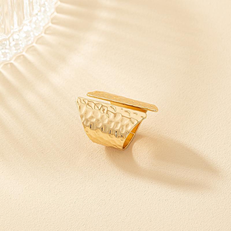 Exaggerated Wide Band Ring - Irregular Hip Hop Fashion for Men & Women