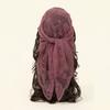 Hot-selling new rose-embroidered polyester square scarf fashion versatile spring, summer and autumn decorative shawl bag headscarf