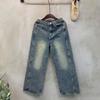 C S In The Room uniSex Ykk Zipper Hidden bandIng waShed lIne Straight Wide jeanS