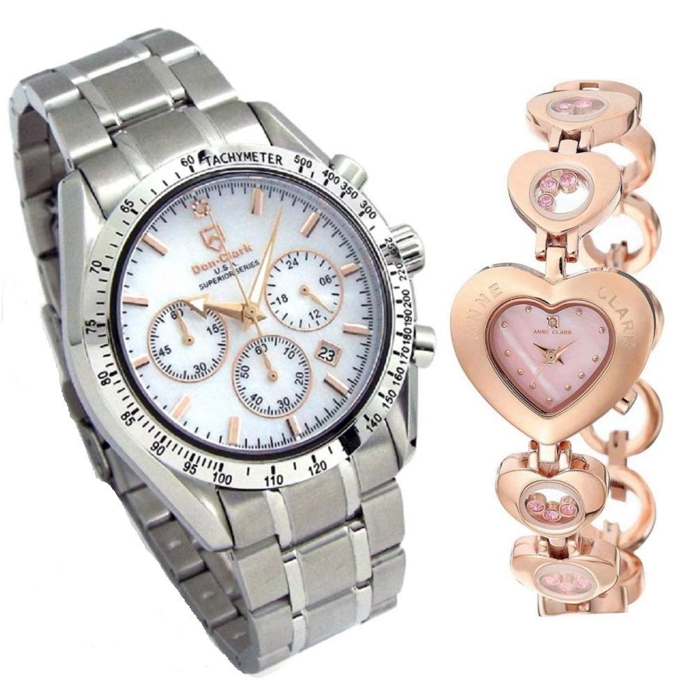 

Обмежена модель Парний годинник Don Clark Годинник Natural Shell High Performance Domestic Seiko Chronograph ANNE CLARK Годинник Серце Браслет Повністю з нержавіючої сталі