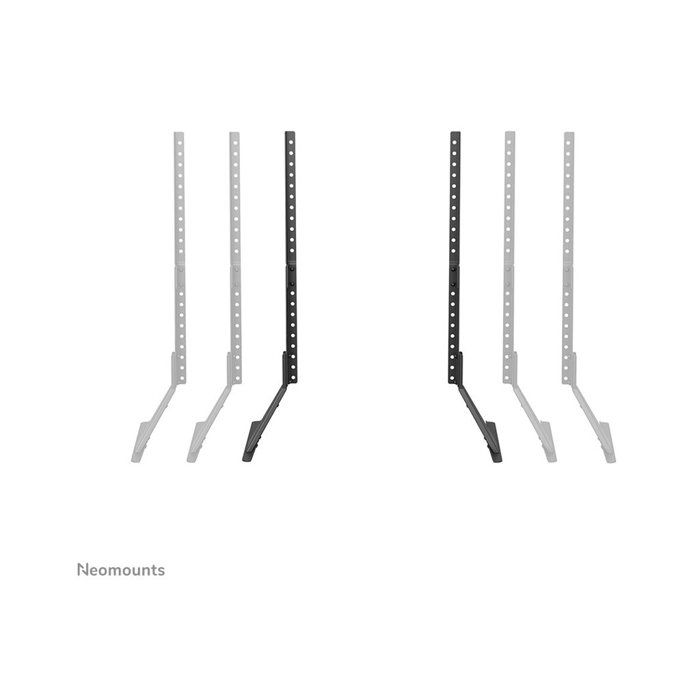 Support De Table - NEOMOUNTS - Support TV 23 À 75" - Acier Noir - Fixe - 40 Kg