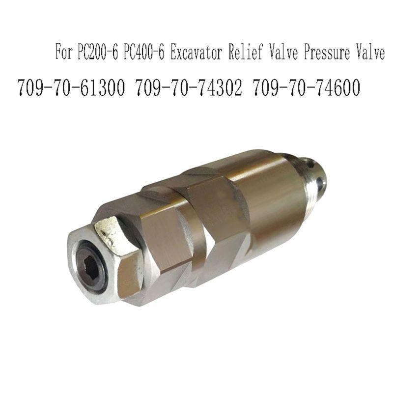 Define For Komatsu PC200-6 PC400-6 Excavator Relief Valve Pressure Valve 709-70-61300 709-70-74302 709-70-74600