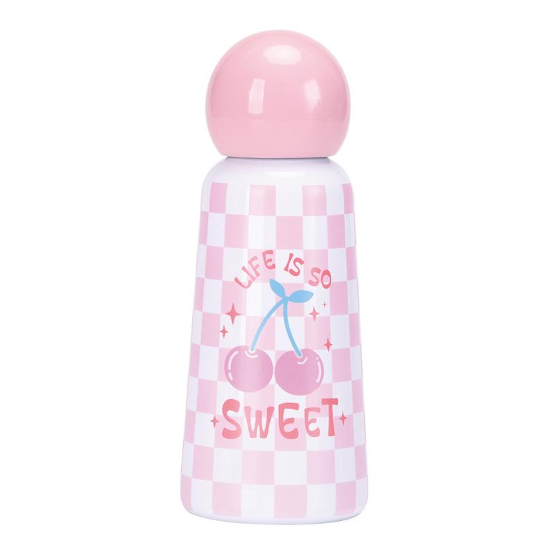 Stainless Steel Thermos Cup 350Ml Cute Student Children'S Printed Water Cup Portable Outdoor Sports Water Cup