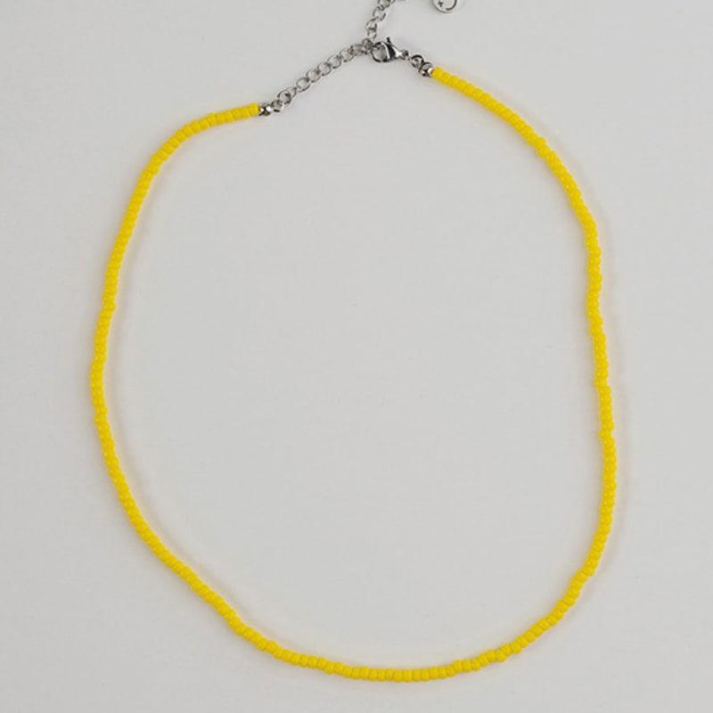 

BICYCLE TROPHY Pickman Daily Bead Necklace 01 (YELLOW / 3mm Miyuki Beads) Men
