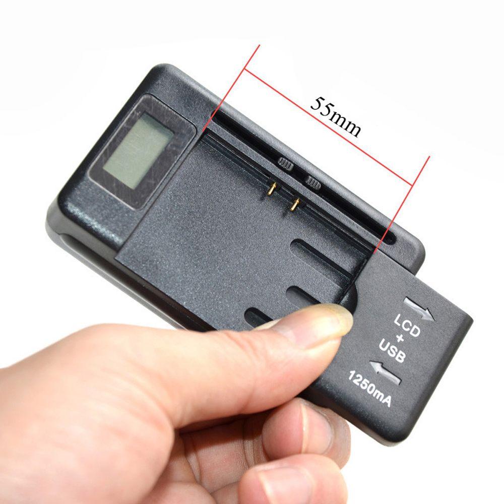 Universal For Cell Phones US Plug Desktop Charger Mobile Battery Charger LCD Display USB Port