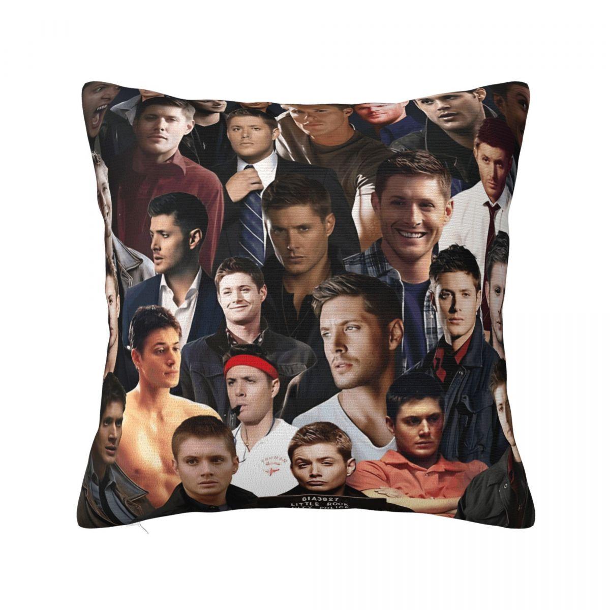 

Pillow Cover Dean Winchester Supernatural Television Cushion Cover Novelty Pillow Case For Sofa Bedroom Home Decor Pillowcases 12x12Inch