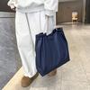 Shopping Bag Waterproof Nylon Fabric Large Capacity Foldable Single Shoulder Bag Travel-friendly Shopping Tote Bag