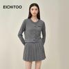 EICHITOO Women's Slim-Fit Long-Sleeve Knitted A-Line Dress