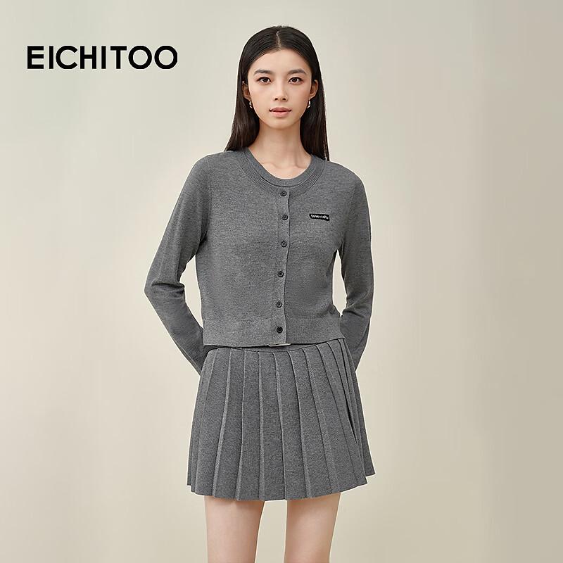 EICHITOO Women s Slim-Fit Long-Sleeve Knitted A-Line Dress L
