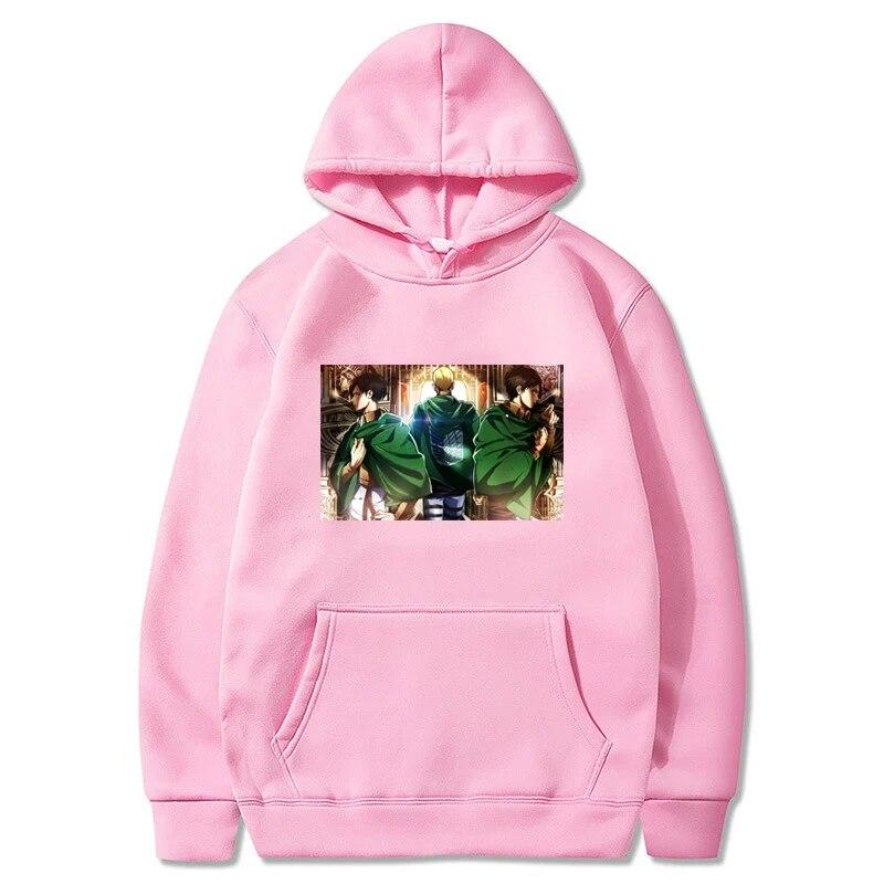Módní Anime Unisex Mikina Útok na Titan Unisexga Mikina Levi Kreslená mikina s kapucí Grafika Harajuku Ženy Unisex Pulovry s kapucí