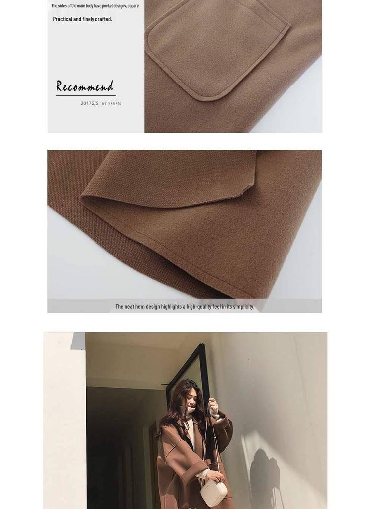 2021 Trendy Hepburn Style Woolen Cloak for Women/Students