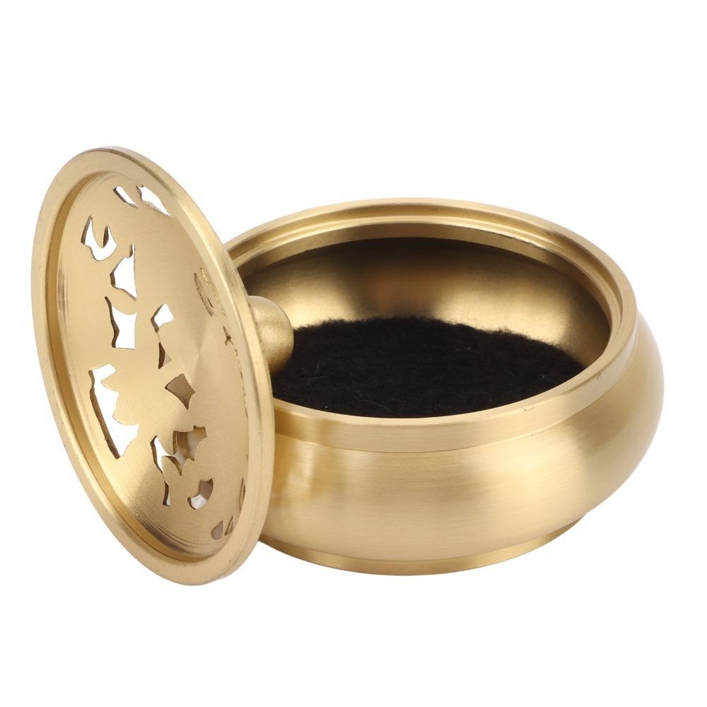 3pcs Brass Incense Burner Holder Easy Cleaning Incense Stick Holder For Home Yoga Spa Decor