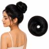 Lavish Locks Messy Bun Scrunchie Hair Extension for Women & Girls- 100% Natural Real Human Hair Juda Bun | Hair Bun Accessories for women- Trendy