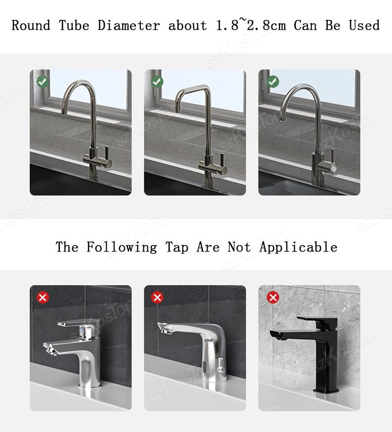 Verstellbarer Wasserhahn Ablauf Badezimmerregal Schwarz Silber Duschablage Halter Korb Küchenutensilien Seifenablage