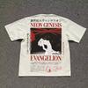 Neon Genesis Evangelion Third Impact Lilith Rei T-Shirt Heavyweight Baige Clothing Graphic Short Sleeve Shirt Men Women