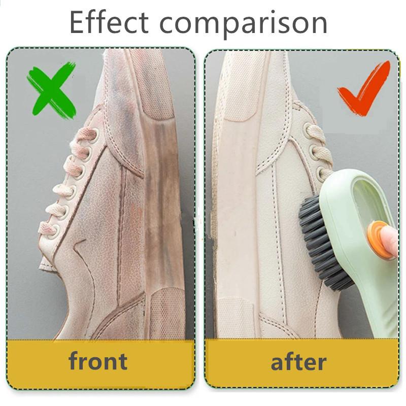 Household Soft Bristled Liquid Shoe Brush Special for Shoe Washing Long Handle Shoe Brush Clothing Brush Deep Cleaning Tools