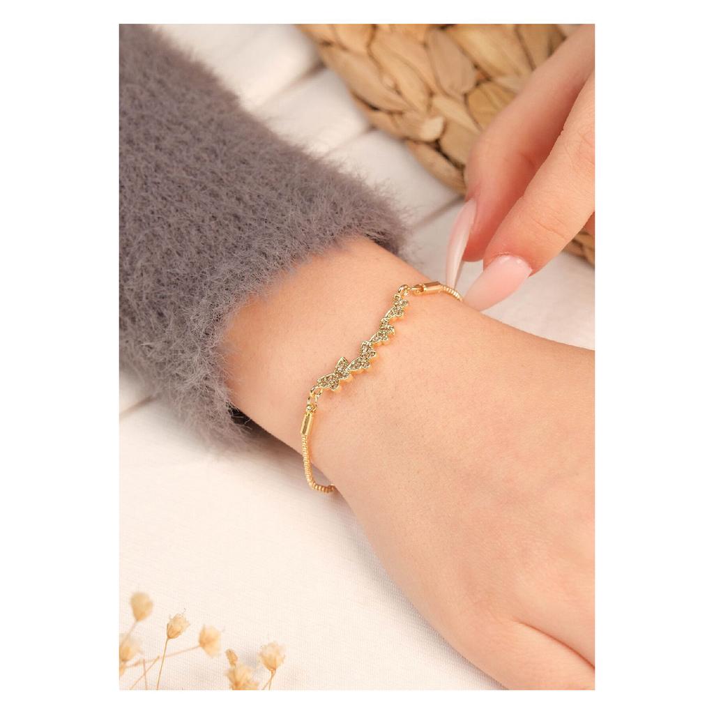 Vergoldetes massives Damenarmband