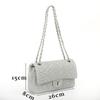 2025 Lambskin Camellia Diamond Quilted Coco Style Women's Crossbody Chain Bag