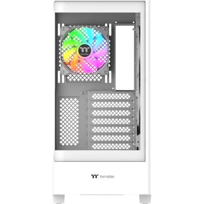 PC Case Without Power Supply - THERMALTAKE - View 290 TG ARGB Snow - Mid-tower - ATX Format - 3x120mm A-RGB Included - White