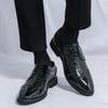 Übergröße 48 Herren formelle Kleidung Business Casual Schuhe Mode Hochzeitsschuhe Büro Brogue gravierte Herrenschuhe