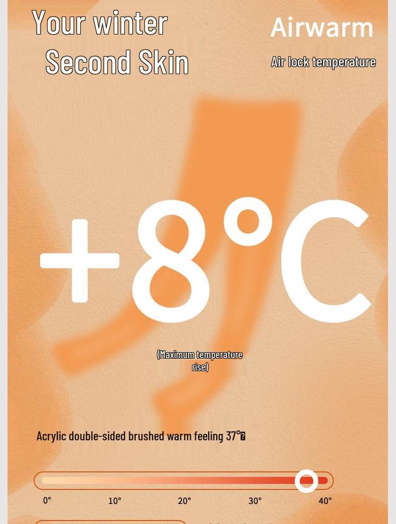 Women's High Waist Fleece-Lined Stretchy Warm Leggings - Acrylic Antibacterial, Slim Fit, Thickened for Autumn